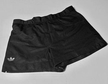 ADIDAS KURZE SPORTHOSE, VINTAGE, SCHWARZ, 70`ER JAHRE